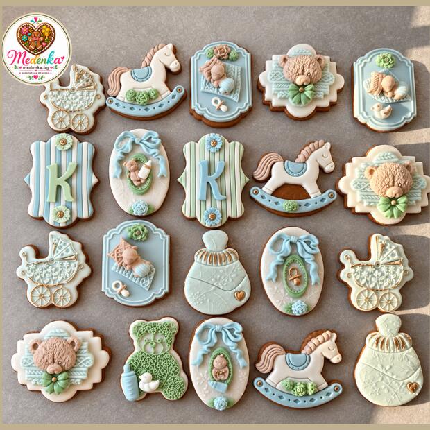 Декорирани меденки за бебе