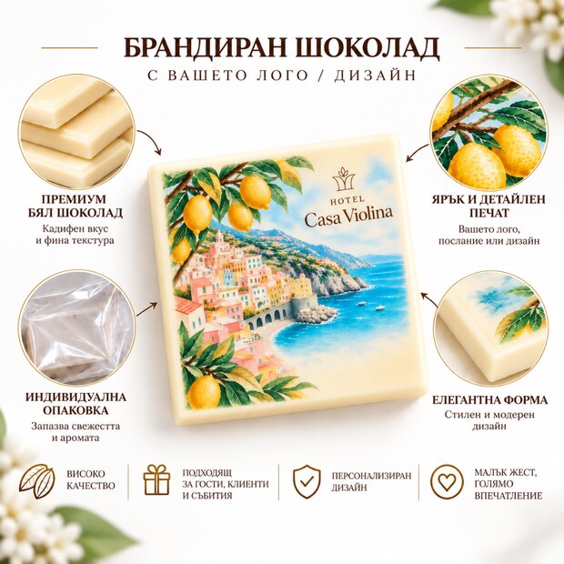 Шоколад с персонализиран печат